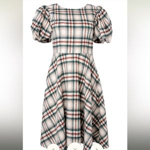 Ivy City Co Molly Plaid Flare Dress